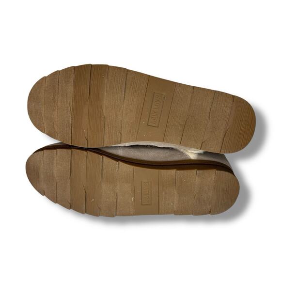 Muk Luks Size 11 Ziggy Wilshire Bootie House Shoe Beige Wool Blend Memory Foam - Picture 7 of 8